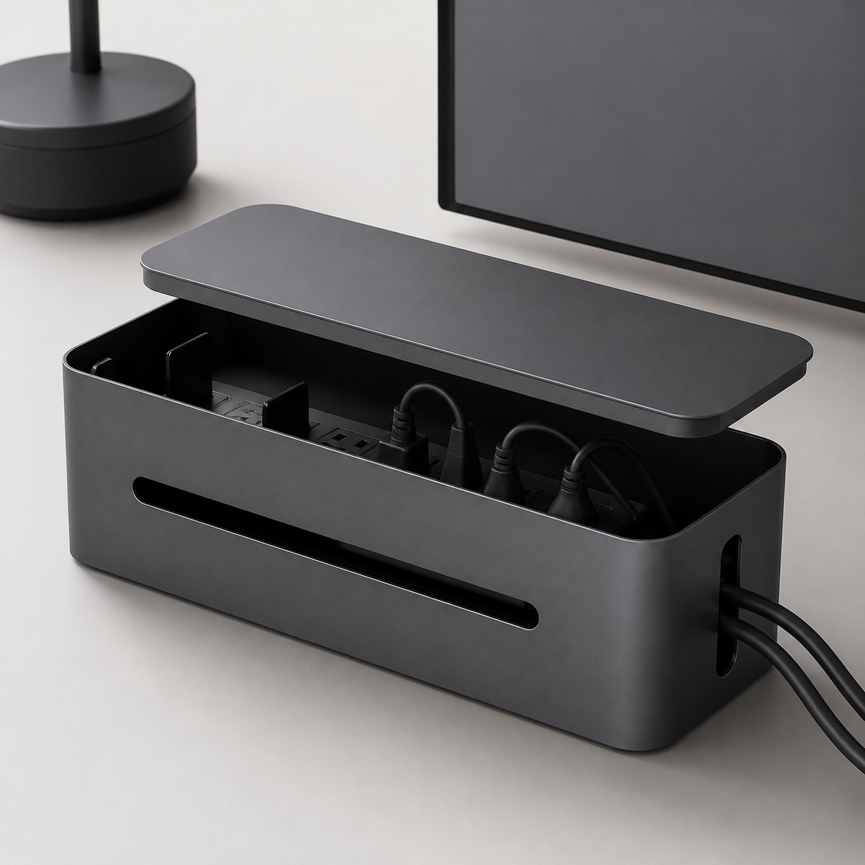 Boite cache-cables premium